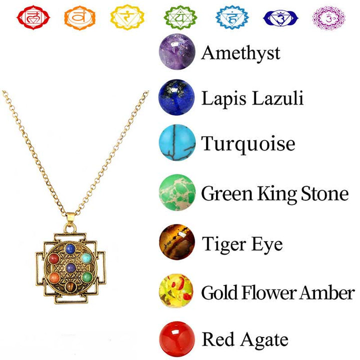 Collier Orgonite Chakra Olivenorma 