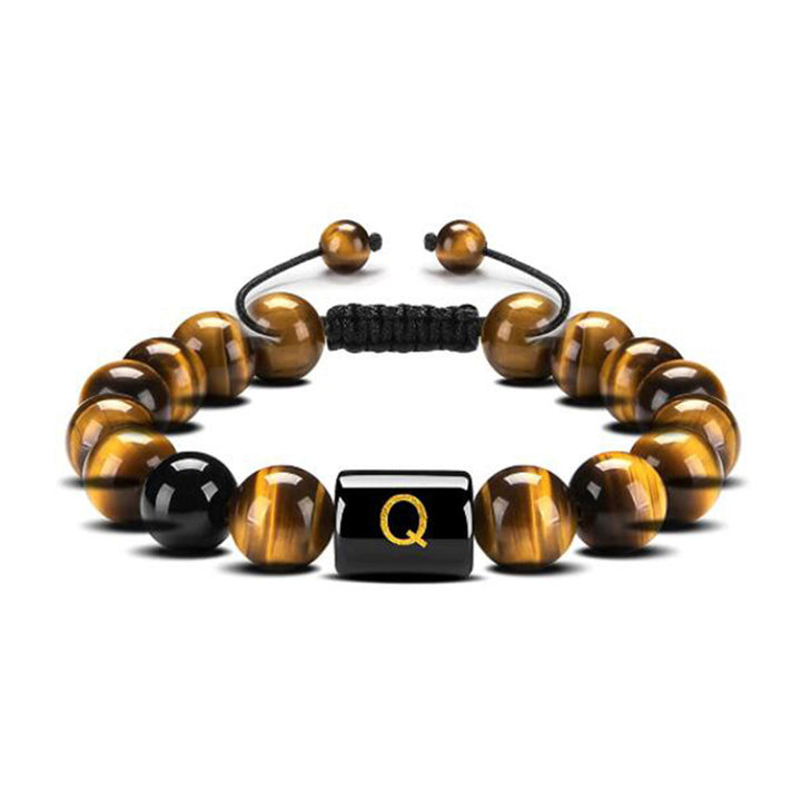 Bracelet de protection lettre œil de tigre - Œil de tigre - Q - image 20