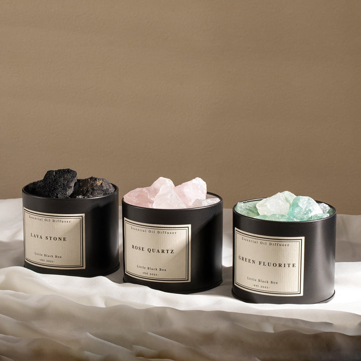 Coffret cadeau d'aromathérapie en cristal pour diffuseur d'huiles essentielles Olivenorma 