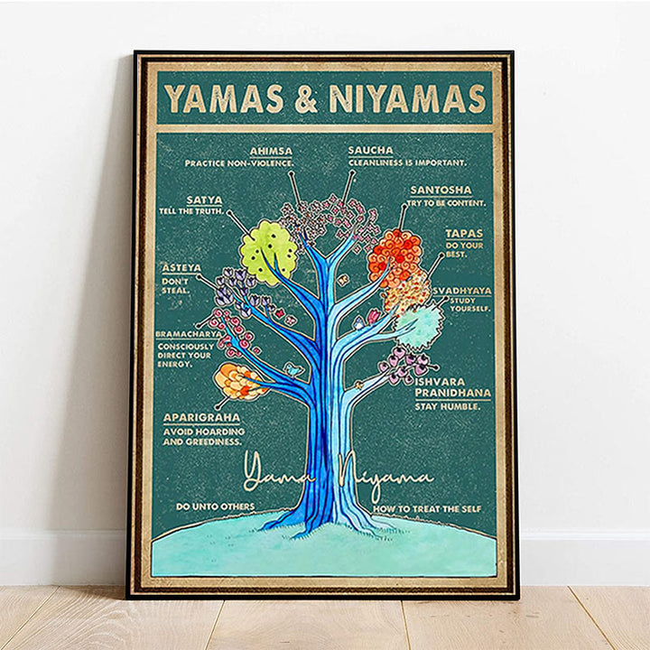 Affiche de yoga Olivenorma sur l'arbre de vie