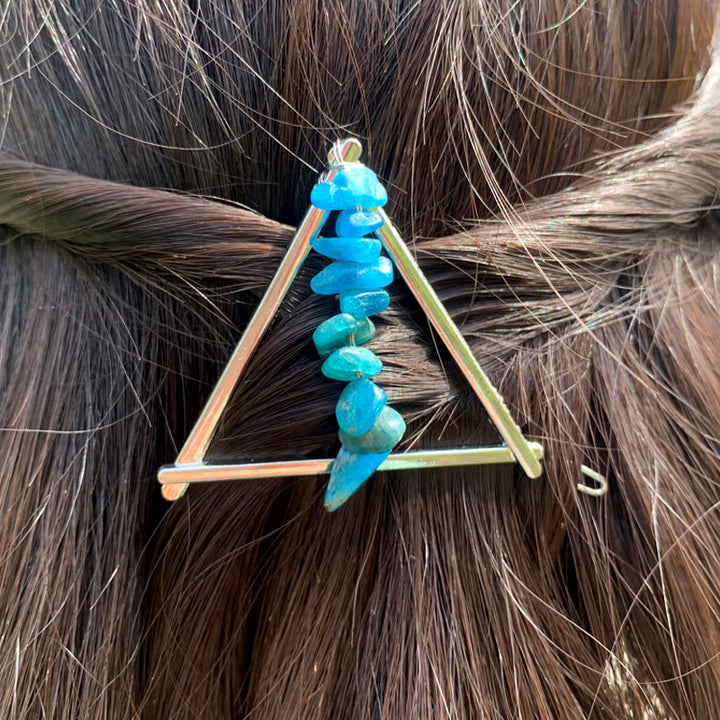 Olivenorma Cristal Triangle Gravier Géométrique Accessoires pour Cheveux Peigne Épingle à Cheveux 