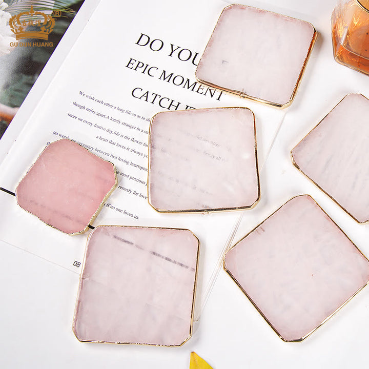 Décoration de dessous de verre en quartz rose Olivenorma - image 6