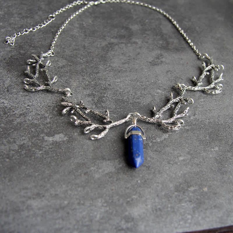 Olivenorma « La Lumière du Mantra » – Collier Hexagonal en Cristal Naturel 