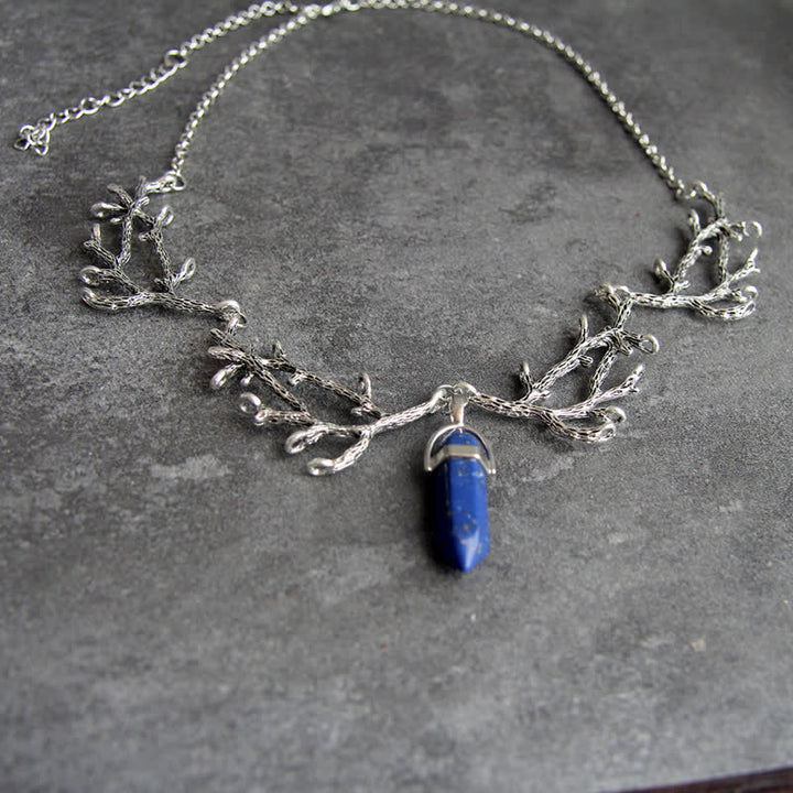 Olivenorma « La Lumière du Mantra » – Collier Hexagonal en Cristal Naturel 