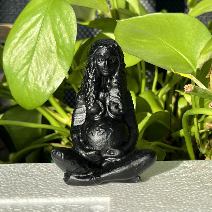Statue de main naturelle Olivenorma de la déesse Gaia, sculpture décorative
