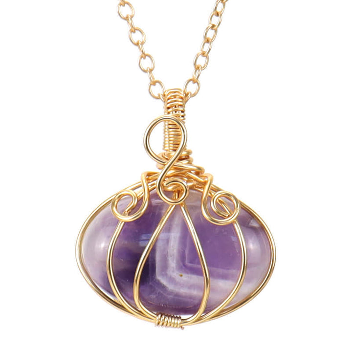 Olivenorma GUARDIAN PUMPKIN - Collier créatif en cristal de citrouille 