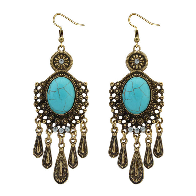 Boucles d'oreilles turquoise Olivenorma