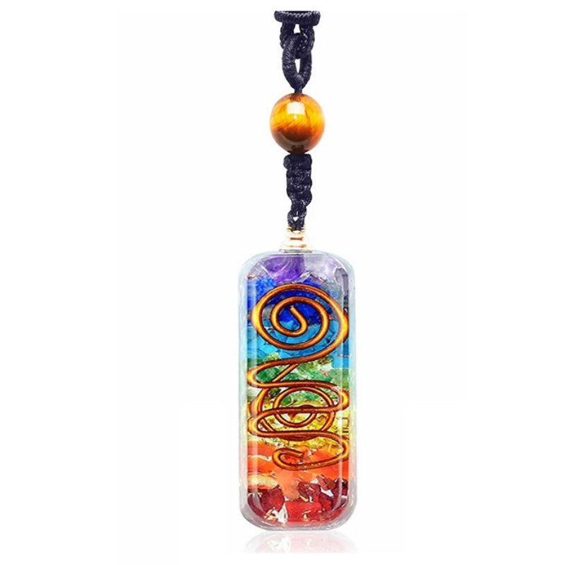 Collier de guérison des chakras orgonite Olivenorma 