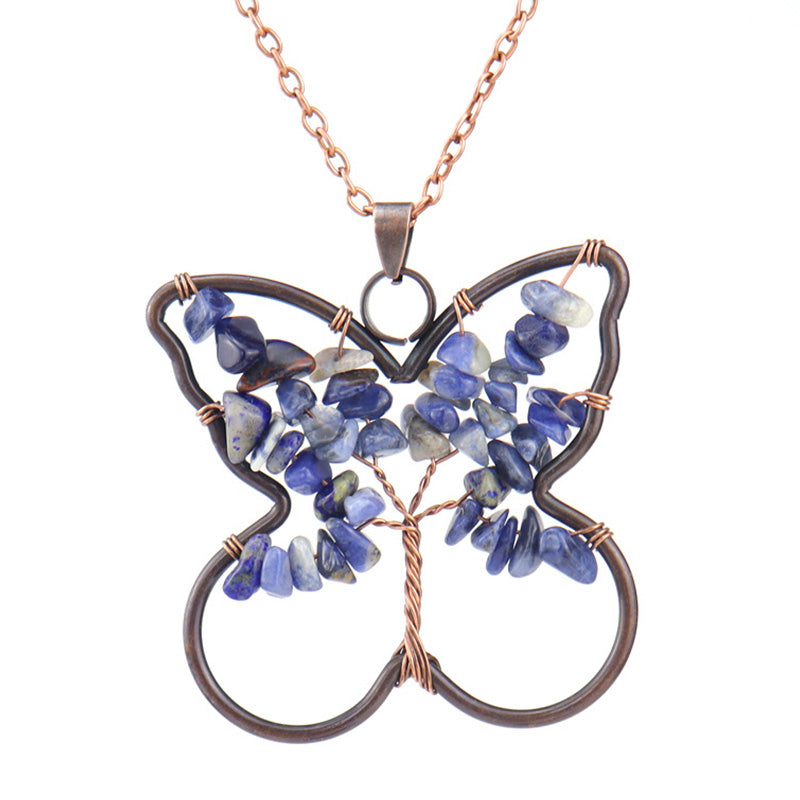 Collier de guérison Chakra Papillon 