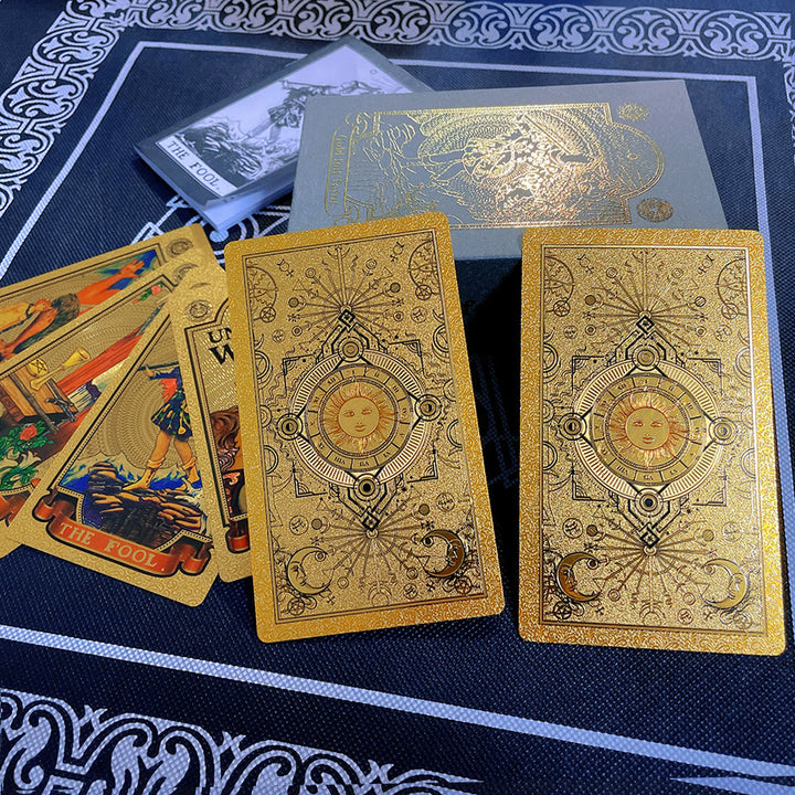 Cartes de tarot classiques Olivenorma Bronzing Golden Sun