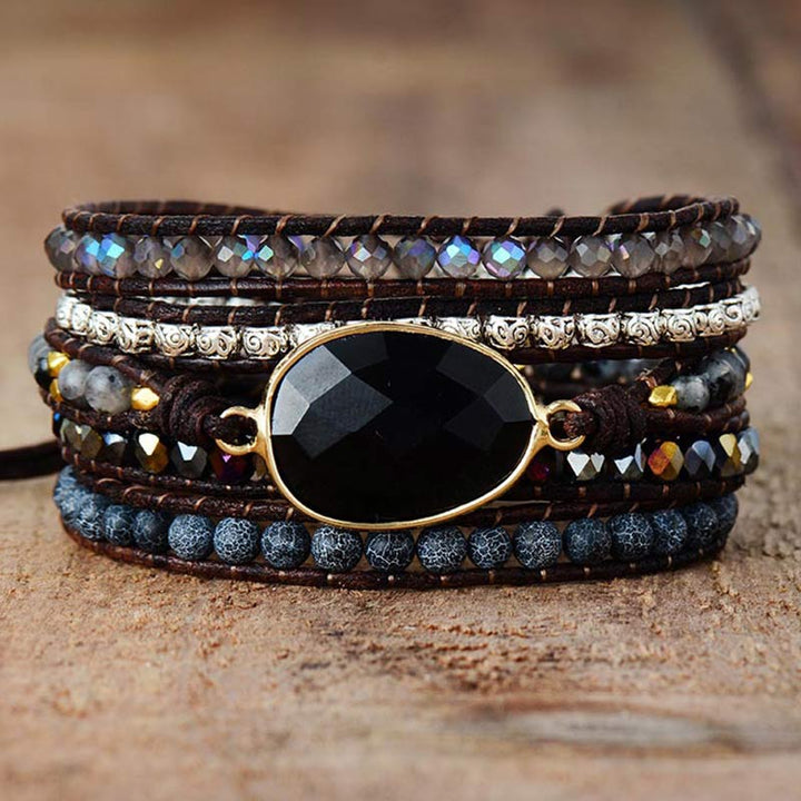 Bracelet en obsidienne 