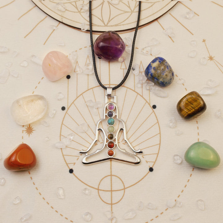Collier de méditation des chakras Olivenorma 
