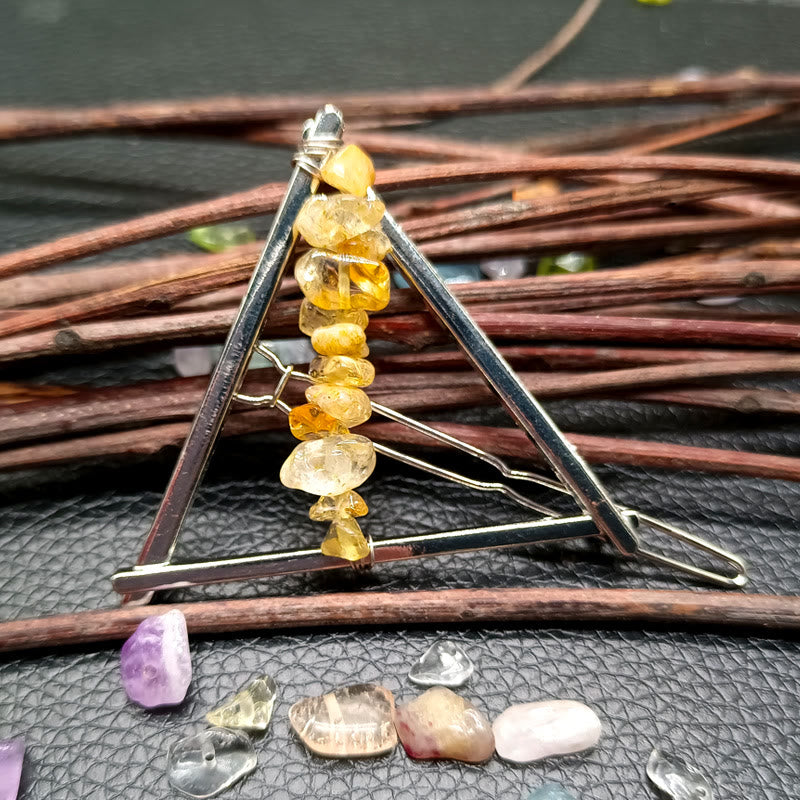 Olivenorma Cristal Triangle Gravier Géométrique Accessoires pour Cheveux Peigne Épingle à Cheveux 