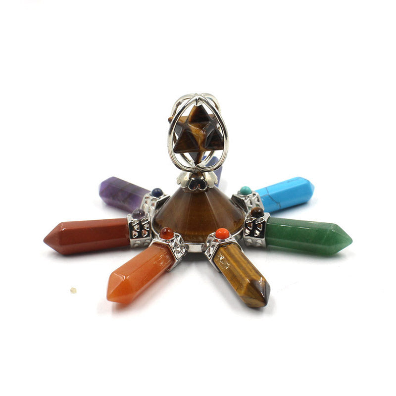 Décoration de chakra en cristal naturel Olivenorma 