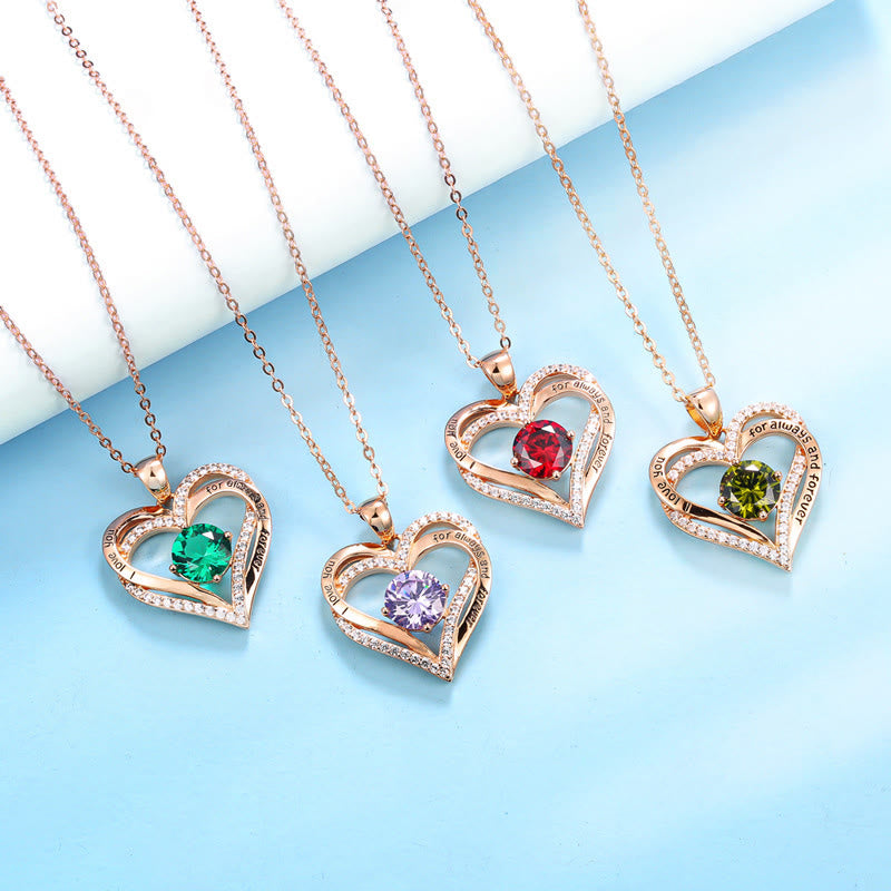 Olivenorma « Je t'aimerai toujours » – Collier cœur pierre de naissance Amour éternel - image 42