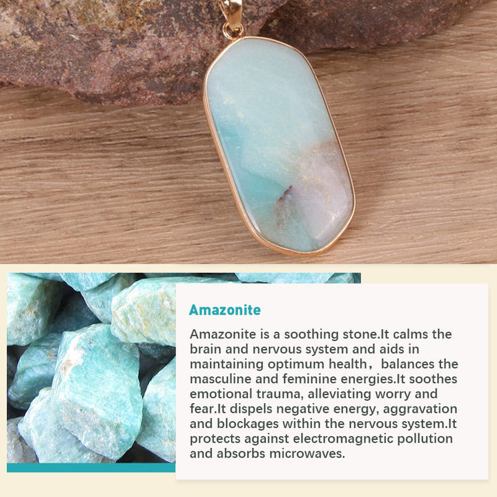 Collier en pierre de cristal naturel Olivenorma