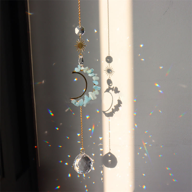 Carillon éolien mural Olivenorma Moon Suncatcher 