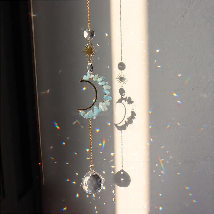 Carillon éolien mural Olivenorma Moon Suncatcher 