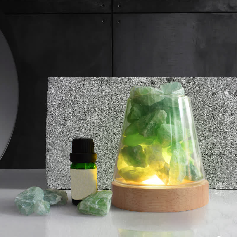 Four Seasons - Lampe d'aromathérapie en cristal avec diffuseur d'huiles essentielles - Fluorine - Menthe - image 3