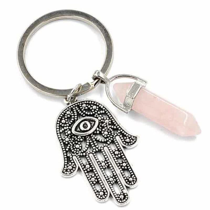 Porte-clés en cristal inspirant en forme de main de Fatima Olivenorma