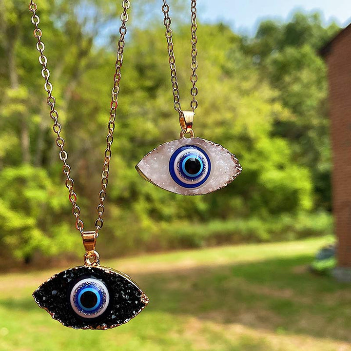 Collier énergétique contre le mauvais œil en quartz clair Olivenorma - image 1