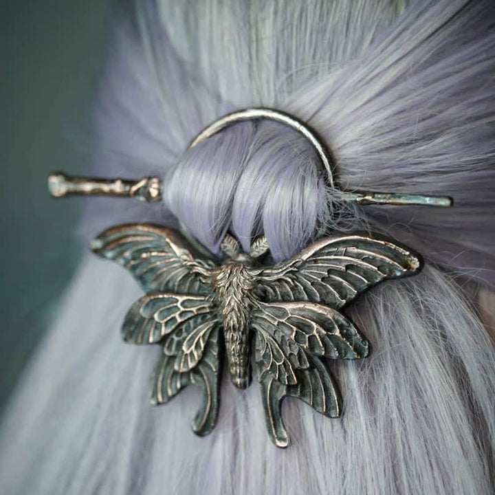 Épingle à cheveux délicate en forme de papillon cuivré vintage