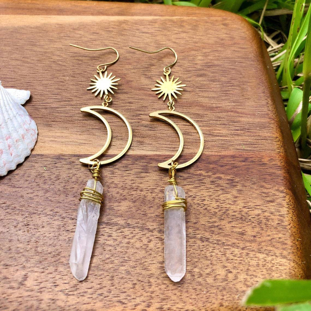 Boucles d'oreilles en cristal Olivenorma Moon Star