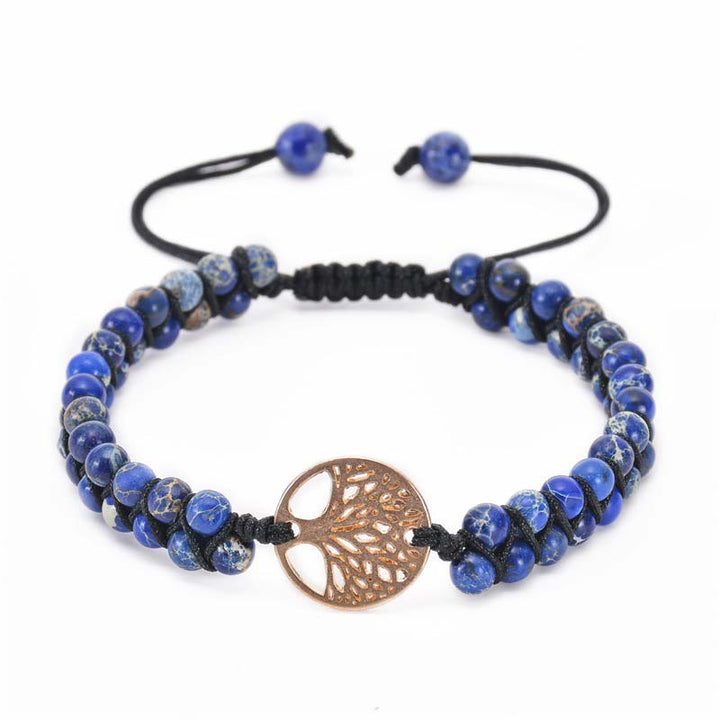 Bracelet tressé double en cristal naturel Arbre de vie Olivenorma