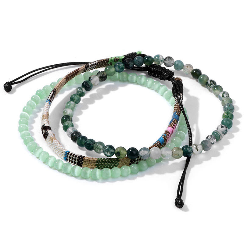 Ensemble de bracelets en cristal turquoise Olivenorma Bohemia Afrique 