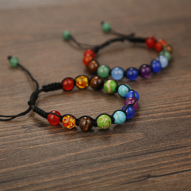 Bracelet de prière arc-en-ciel Chakra Olivenorma 
