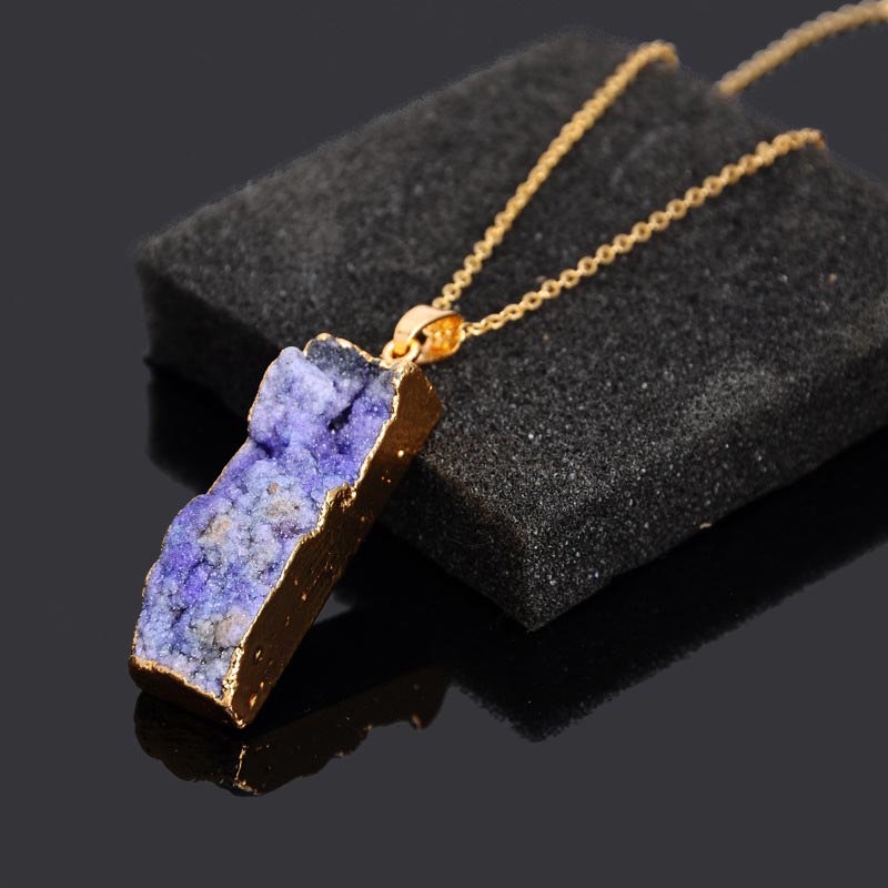 Collier en pierre de cristal naturel Olivenorma 