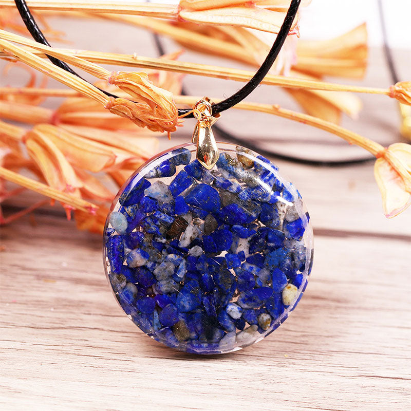 Olivenorma Raise Consciousness - Collier d'énergie orgone en lapis-lazuli - image 9
