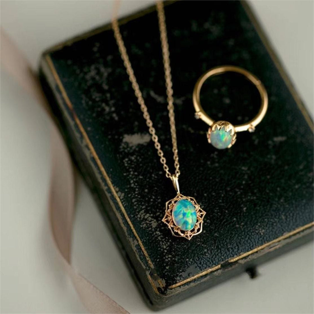 Collier ajustable en argent sterling avec dentelle de style vintage Olivenorma 