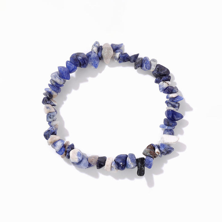 Bracelet en gravier irrégulier naturel coloré Olivenorma 