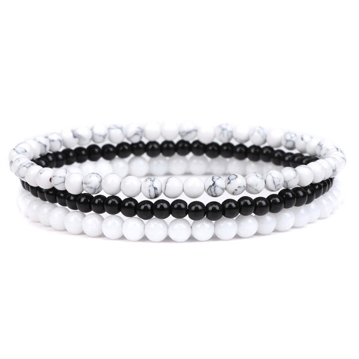 Bracelet de protection contre les énergies négatives en turquoise blanche Olivenorma 