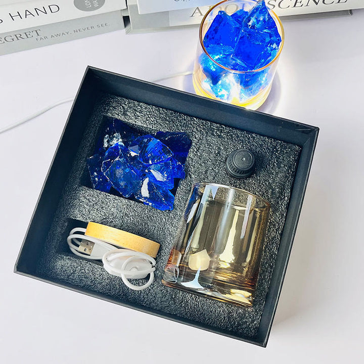 Coffret cadeau diffuseur sans flamme Olivenorma Lampe d'aromathérapie en cristal 