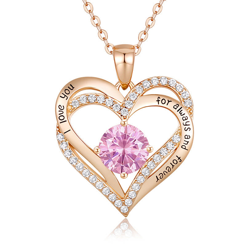 Olivenorma « Je t'aimerai toujours » – Collier cœur pierre de naissance Amour éternel - image 38