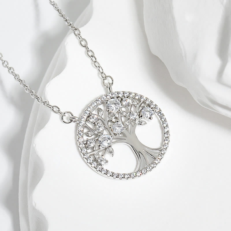 Olivenorma "Endless Growth" - Collier Arbre de Vie en Zircon