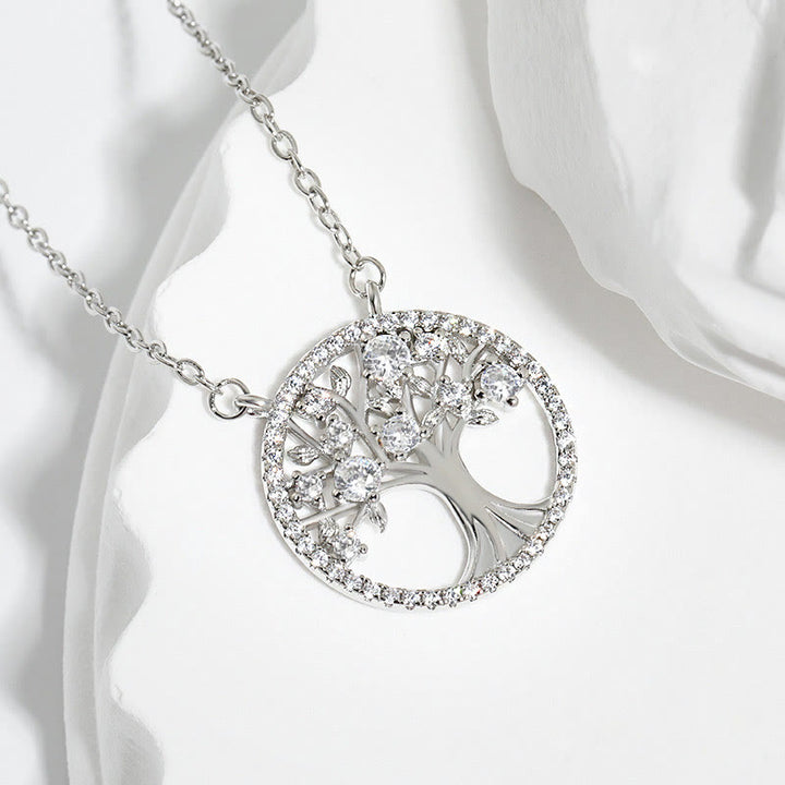 Olivenorma "Endless Growth" - Collier Arbre de Vie en Zircon