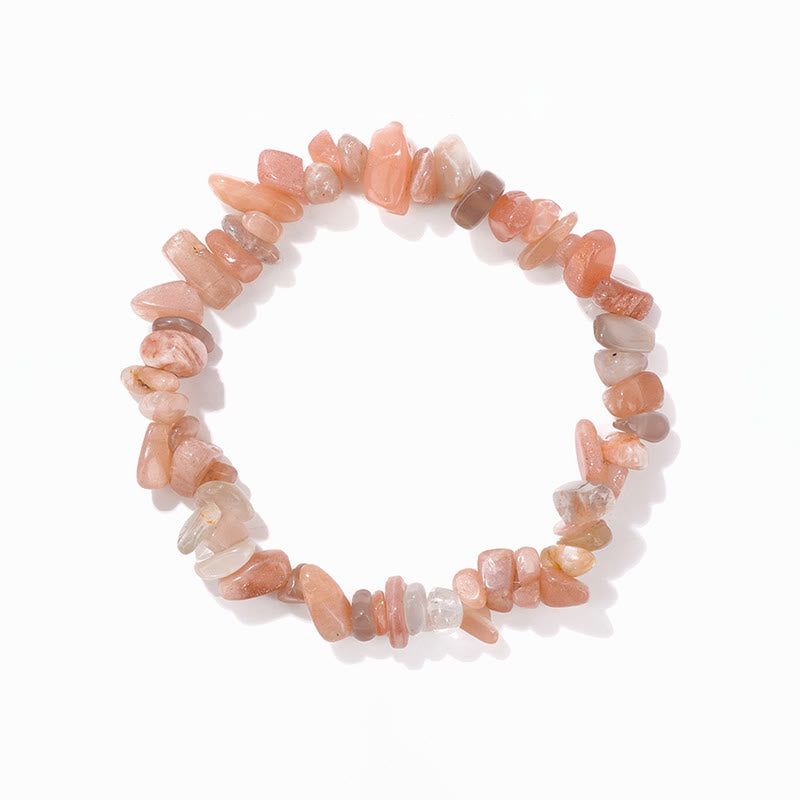 Bracelet en gravier irrégulier naturel coloré Olivenorma 