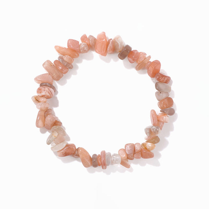 Bracelet en gravier irrégulier naturel coloré Olivenorma 