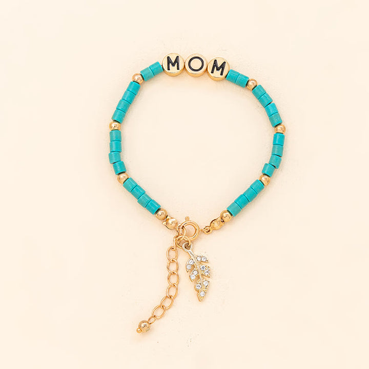 Olivenorma « Pour maman » – Bracelet de richesse en aventurine verte 